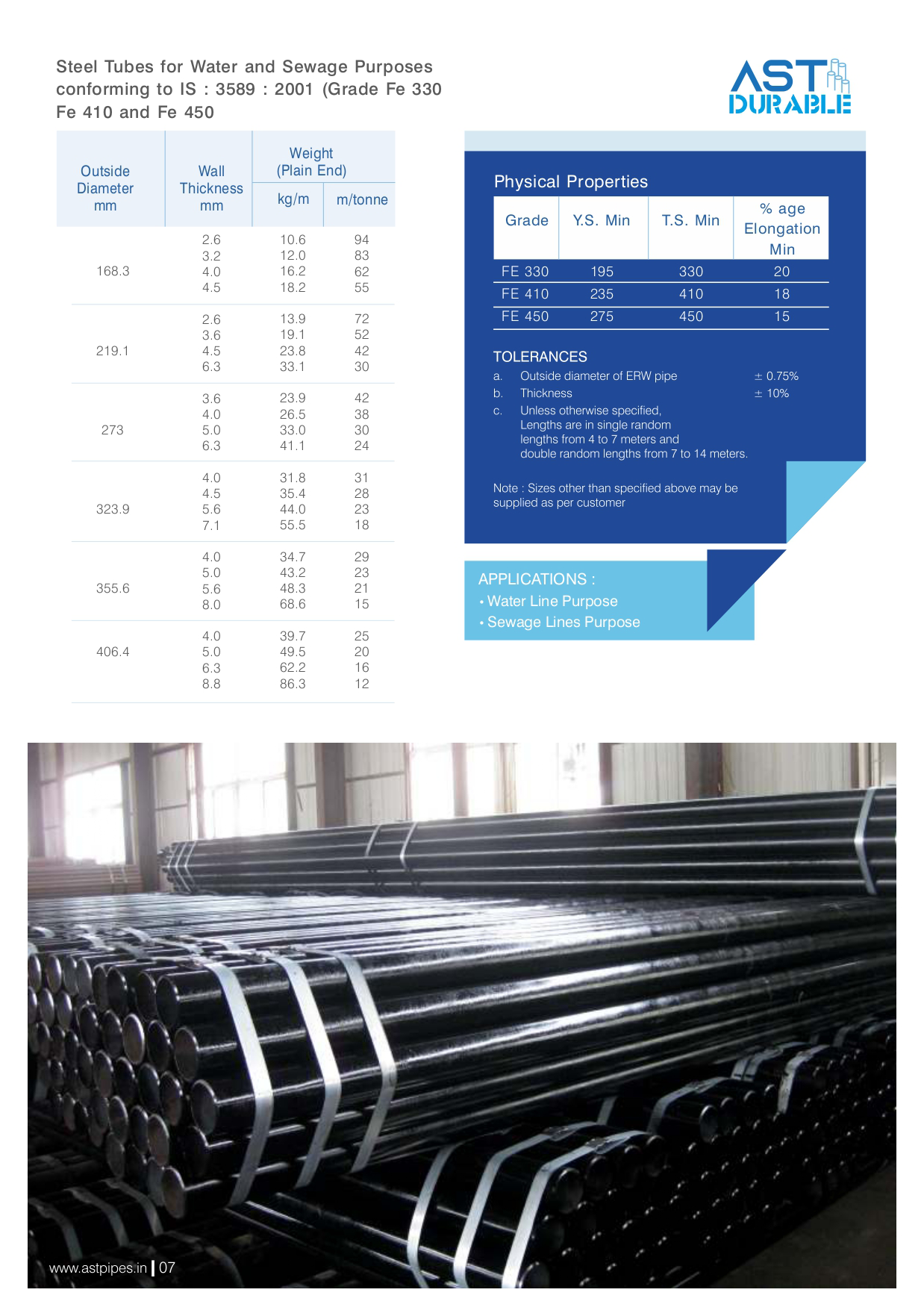 Round pipe